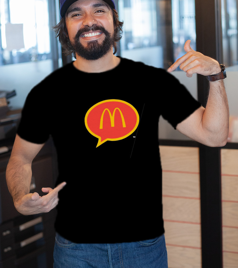 McDonald's 90s Logo In Retro Speech Bubble T-Shirt