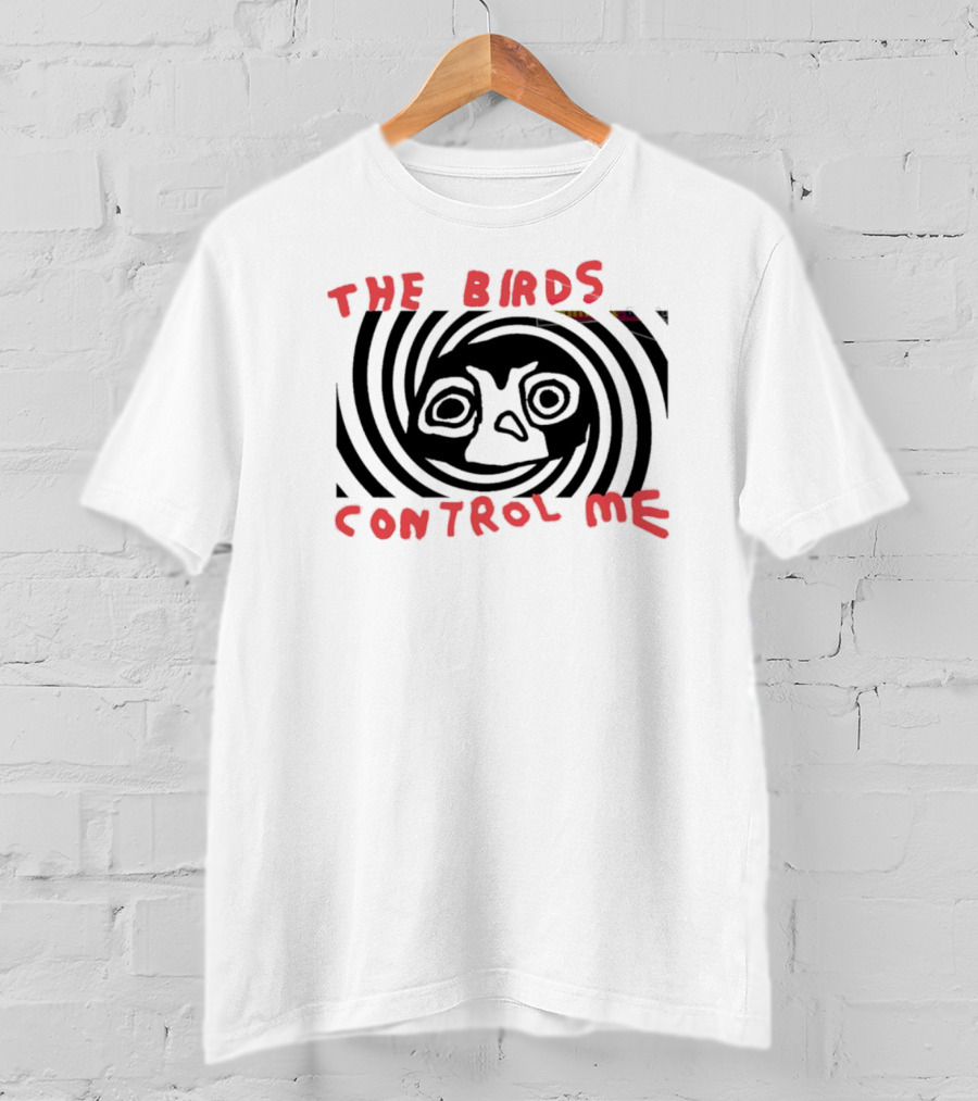 The Birds Control Me Spiral Face T-Shirt