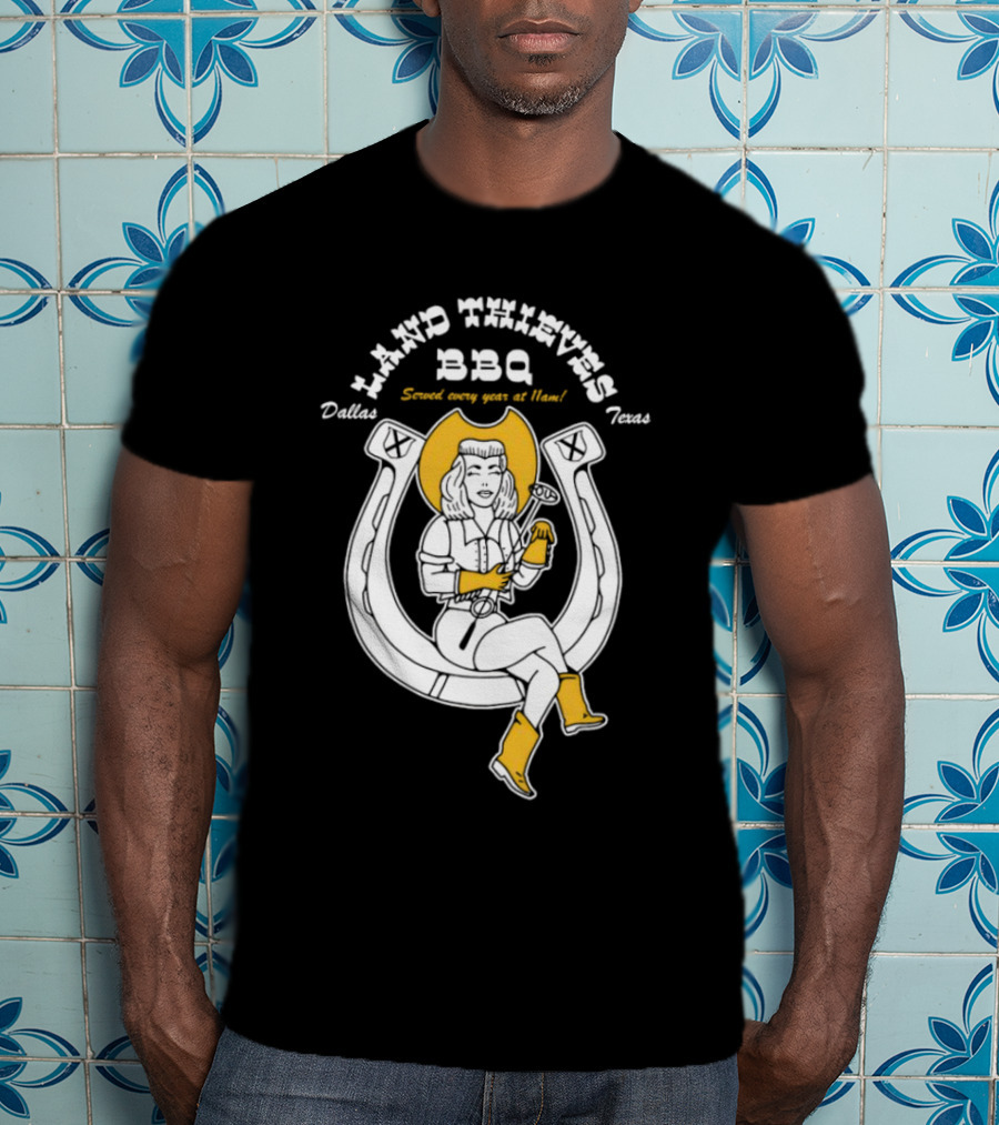Dallas Texas Land Thieves BBQ Served Every Year At 11am T-Shirt