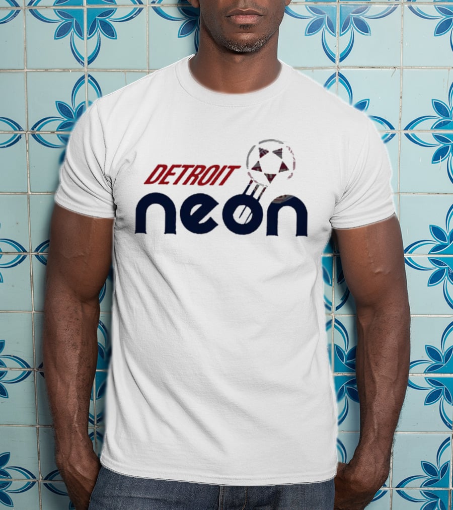 Detroit Neon Soccer Ball T-Shirt