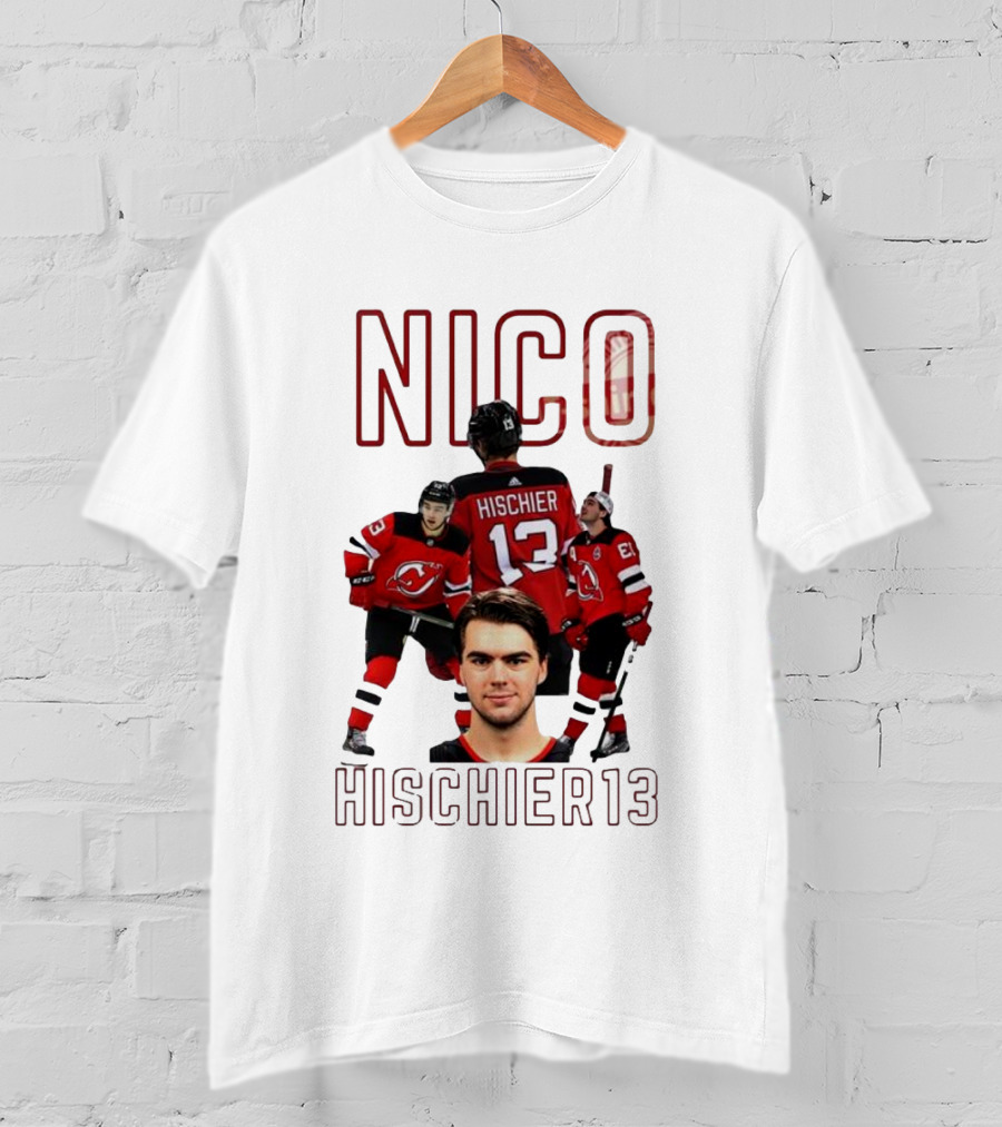 Nico Hischier 13 New Jersey Devils Hockey T-Shirt