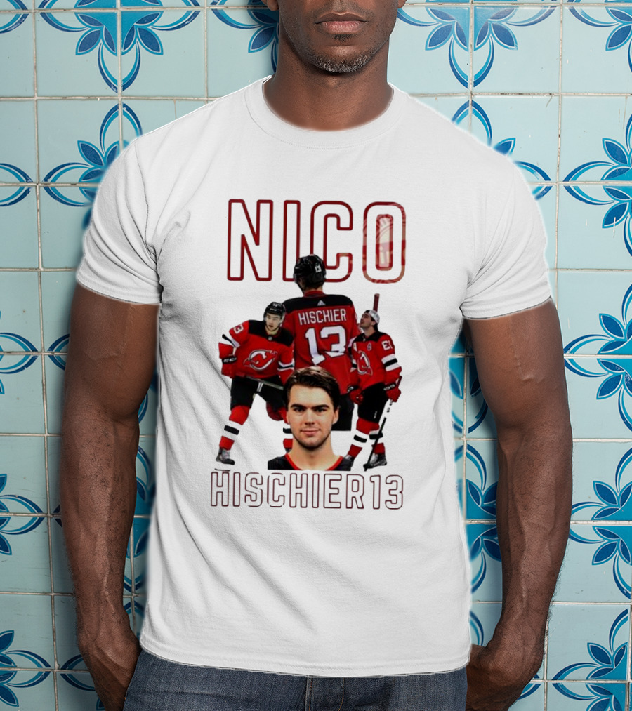 Nico Hischier 13 New Jersey Devils Hockey T-Shirt
