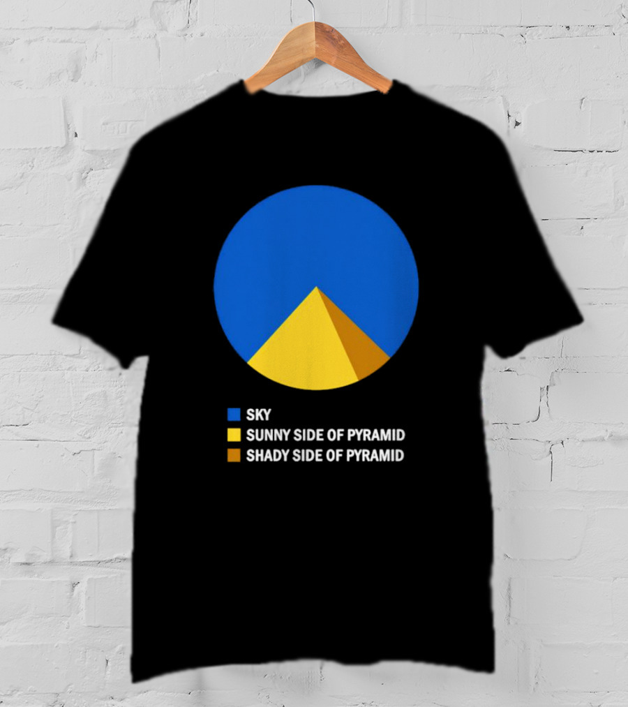 Sky Sunny Side Of Pyramid Shady Side Of Pyramid Chart Circle T-Shirt