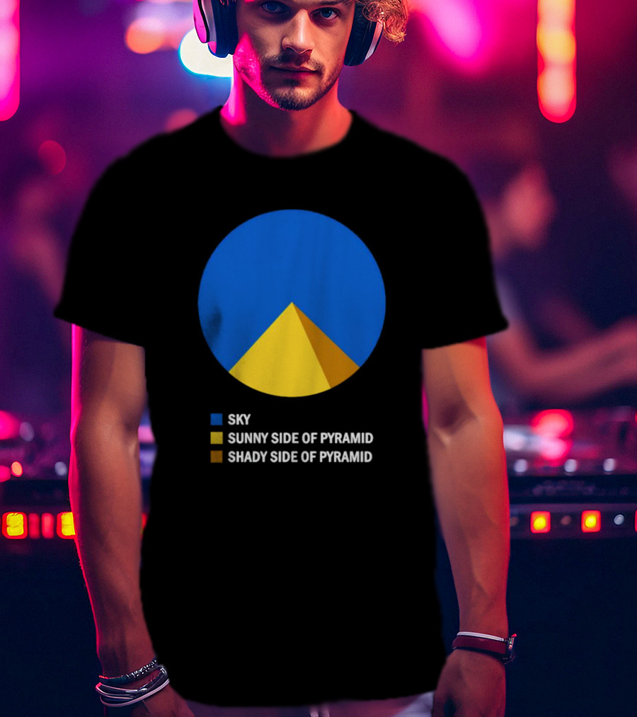 Sky Sunny Side Of Pyramid Shady Side Of Pyramid Chart Circle T-Shirt