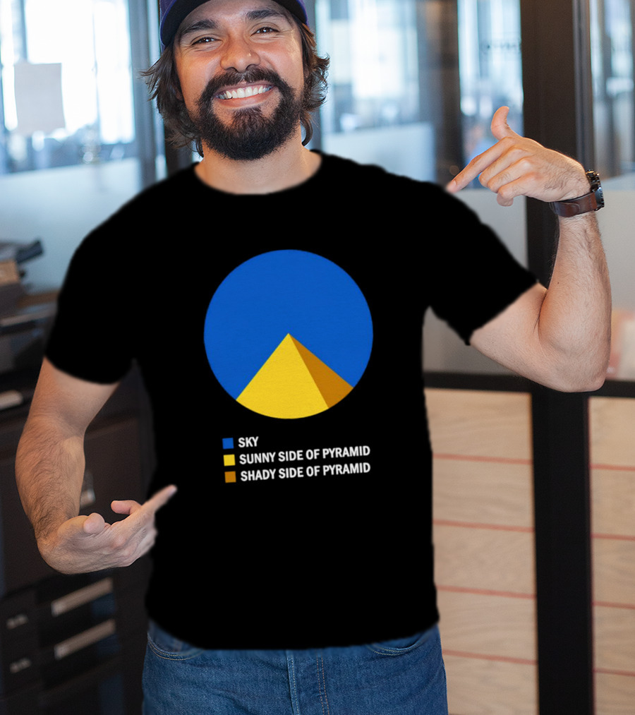 Sky Sunny Side Of Pyramid Shady Side Of Pyramid Chart Circle T-Shirt