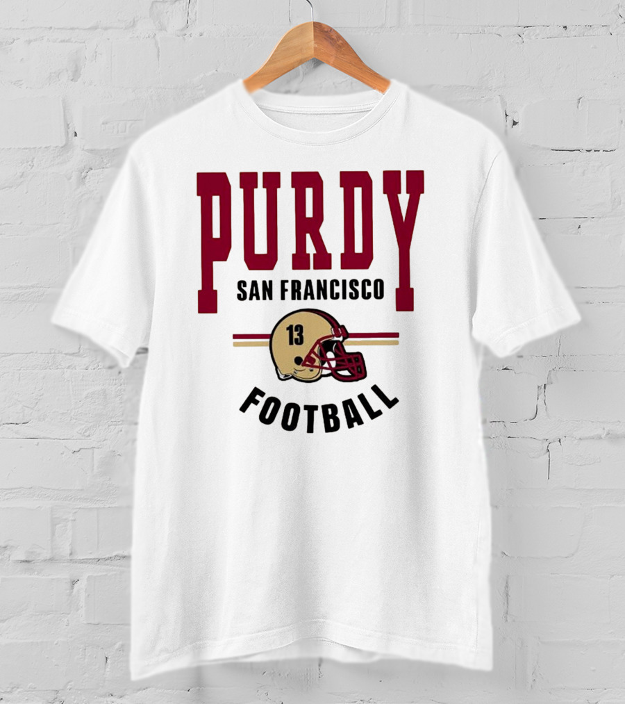 Brock Purdy San Francisco Football Vintage Helmet T-Shirt