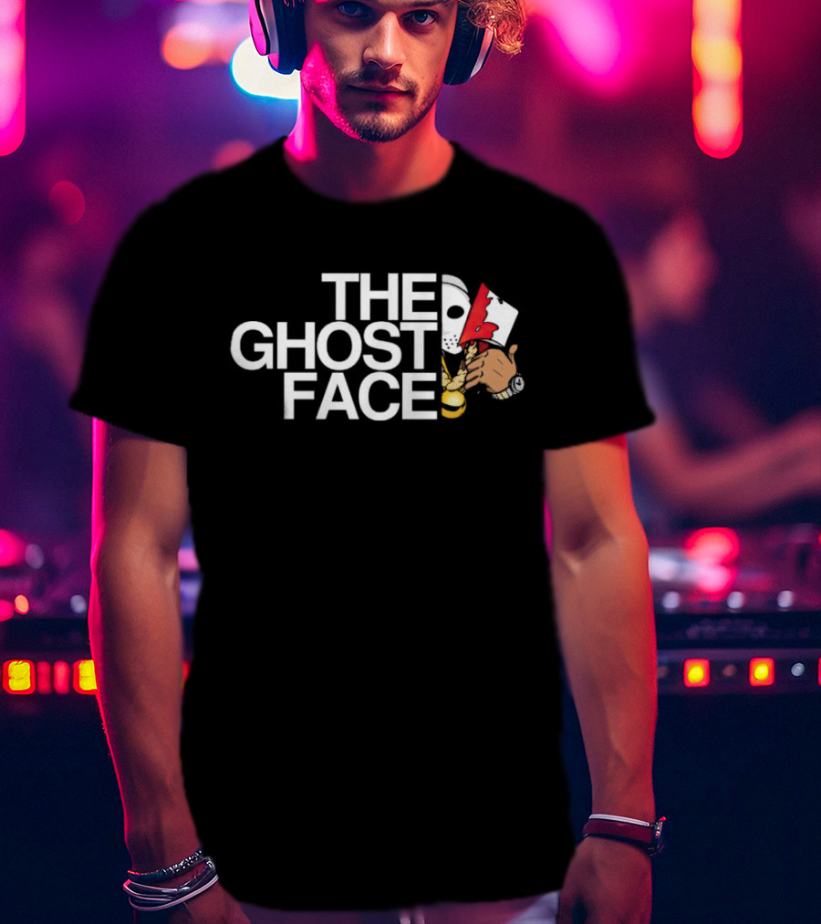 The Ghost Face Jason Voorhees Halloween Horror Mashup With Bloody Axe T-Shirt