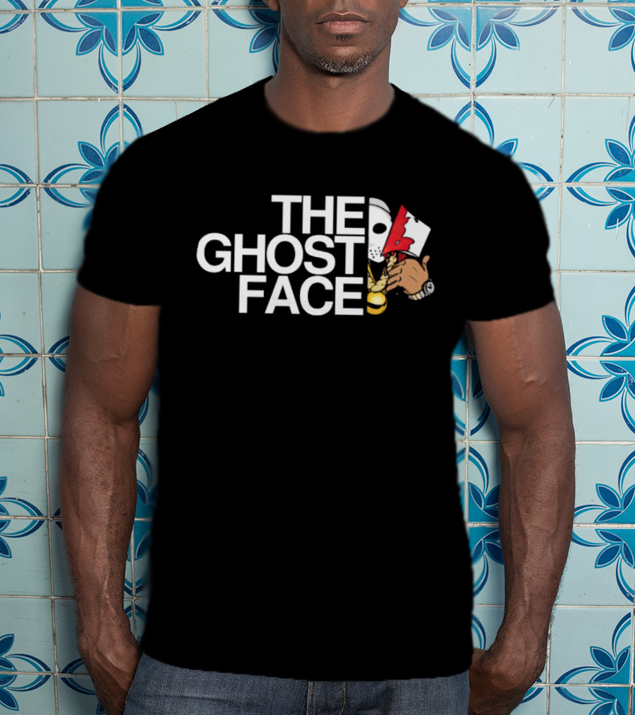 The Ghost Face Jason Voorhees Halloween Horror Mashup With Bloody Axe T-Shirt