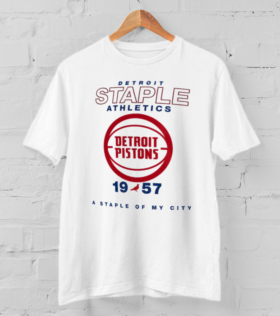 Detroit Pistons Staple Athletics 1957 A Staple Of My City T-Shirt