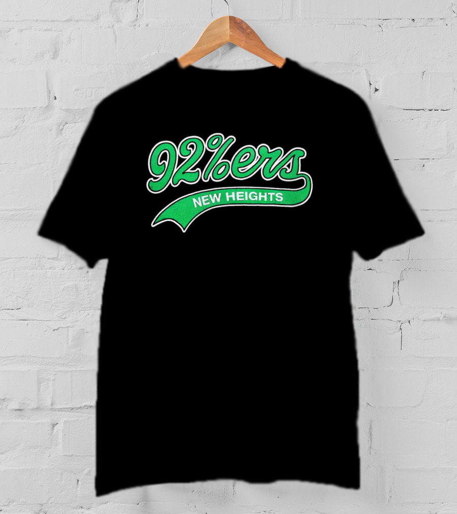 92%ers New Heights Philadelphia Green Script T-Shirt