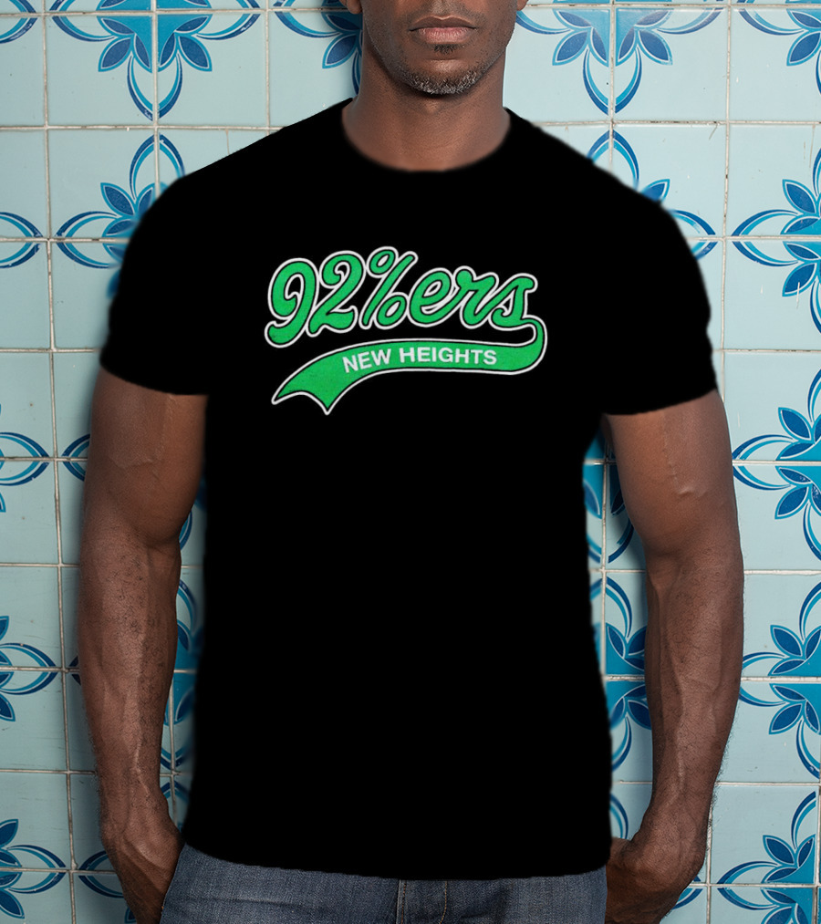 92%ers New Heights Philadelphia Green Script T-Shirt