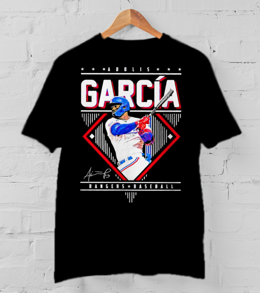 Adolis García Rangers Baseball Signature T-Shirt