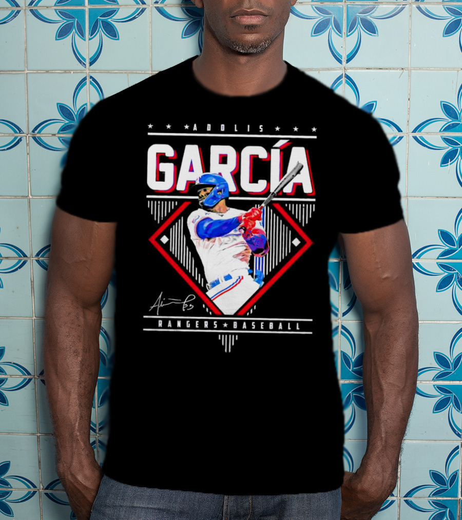 Adolis García Rangers Baseball Signature T-Shirt