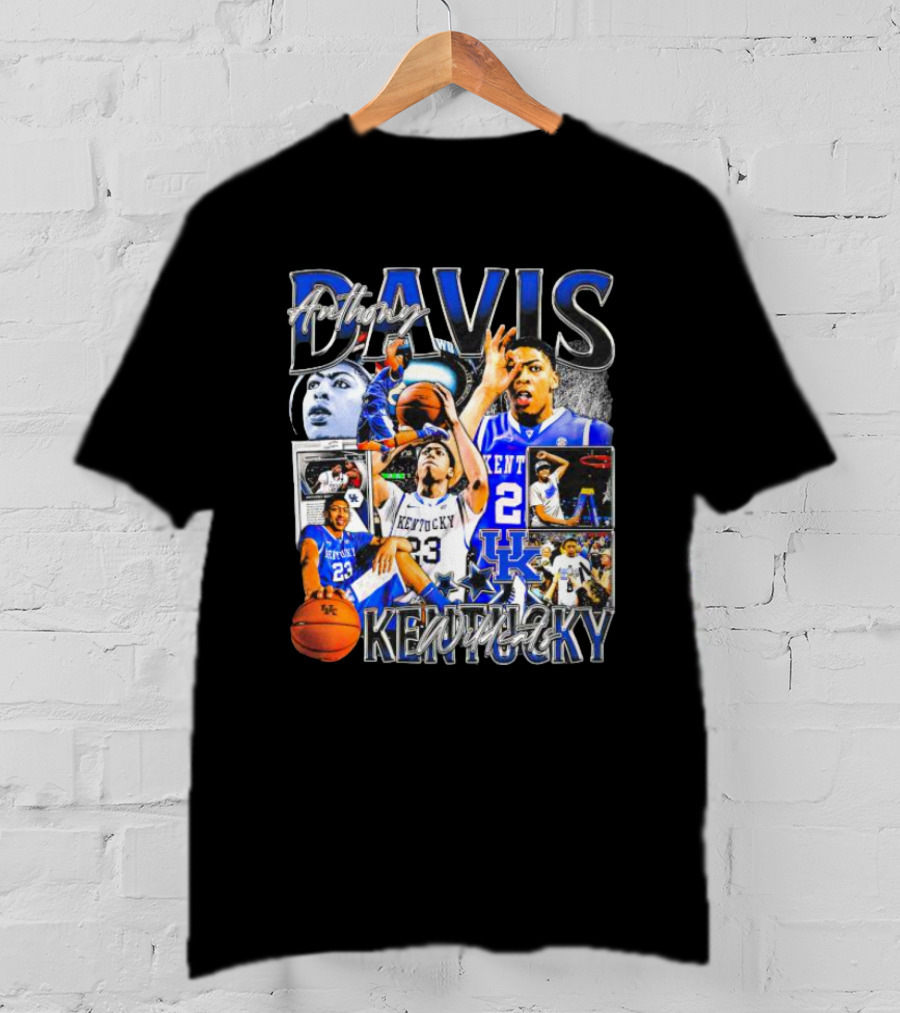 Anthony Davis Kentucky Wildcats Basketball Collage T-Shirt