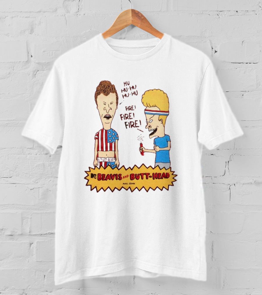 MTV Beavis And Butt-Head Fireworks Fire Fire T-Shirt