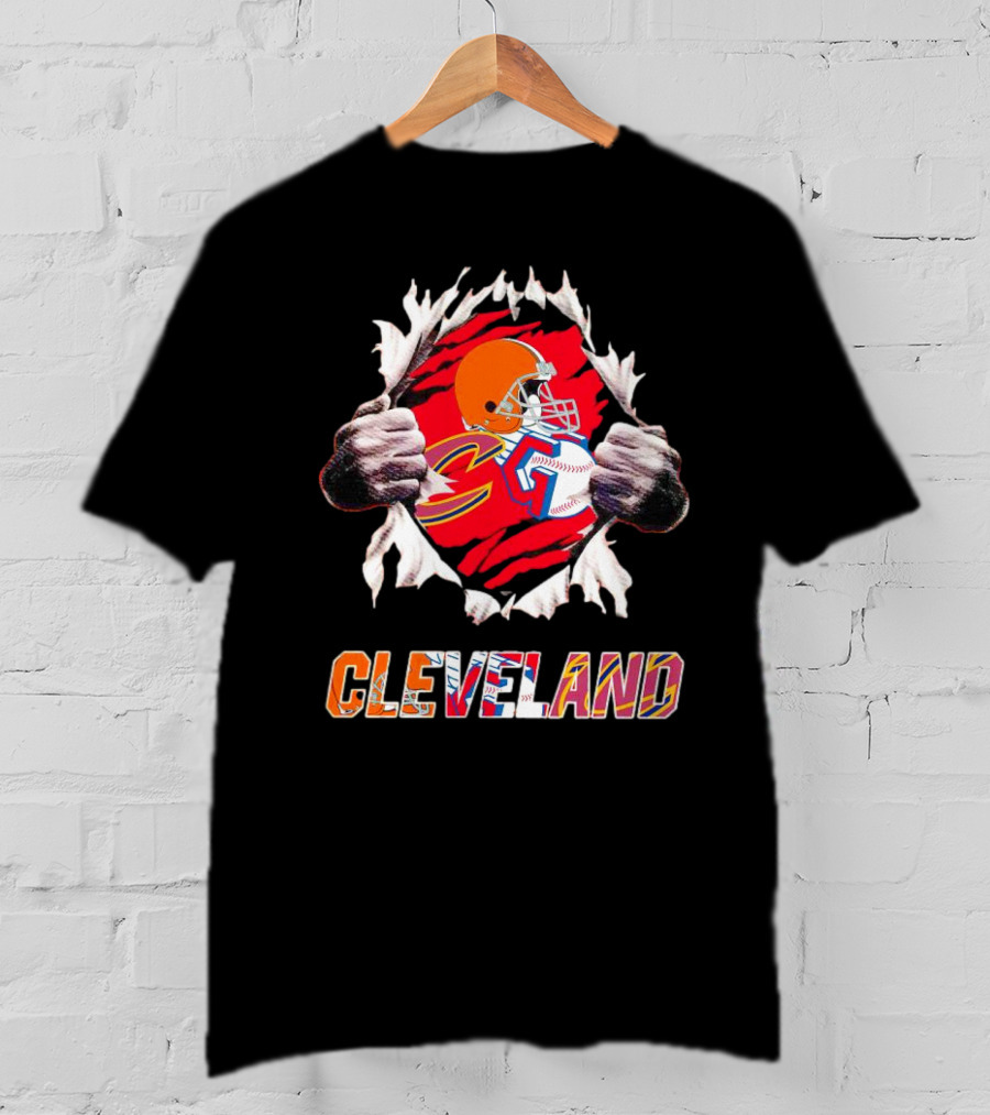 Cleveland Browns Cavaliers Guardians Sports Passion T-Shirt