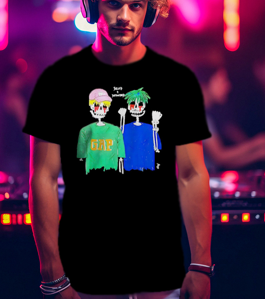 Dead And Detached Peep And Tracy Skeletons Wearing GAP T-Shirt