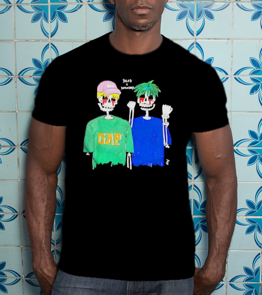 Dead And Detached Peep And Tracy Skeletons Wearing GAP T-Shirt