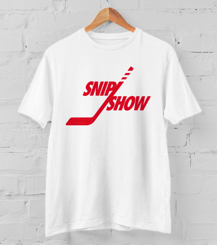 Detroit Red Wings Snip Show Hockey Stick T-Shirt