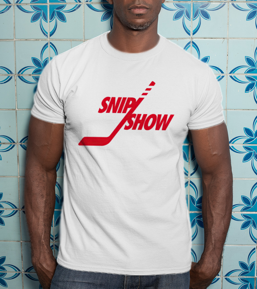 Detroit Red Wings Snip Show Hockey Stick T-Shirt