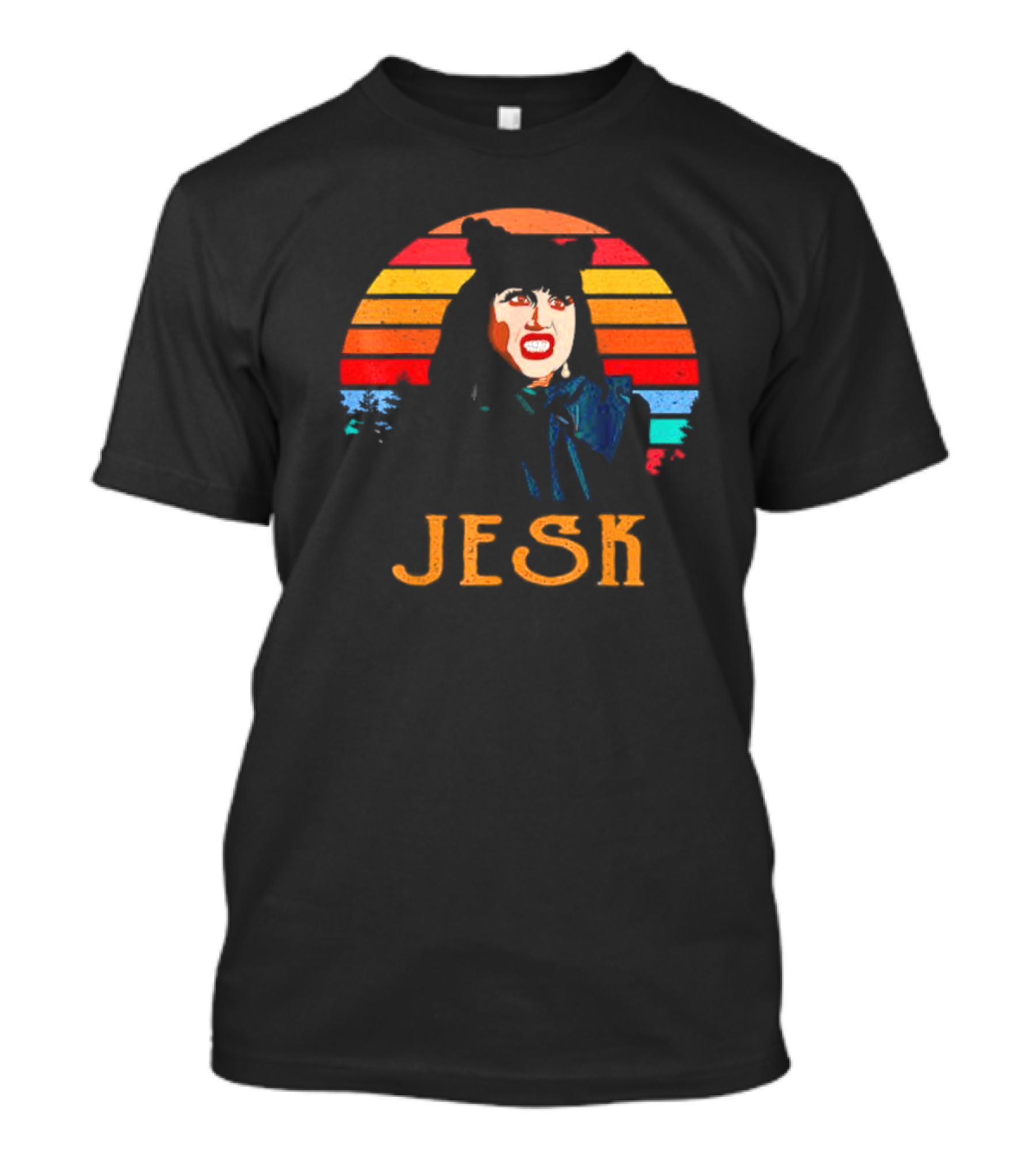Nadja Natasia Demetriou Jesk What We Do In The Shadows Vintage Retro Stripes T-Shirt