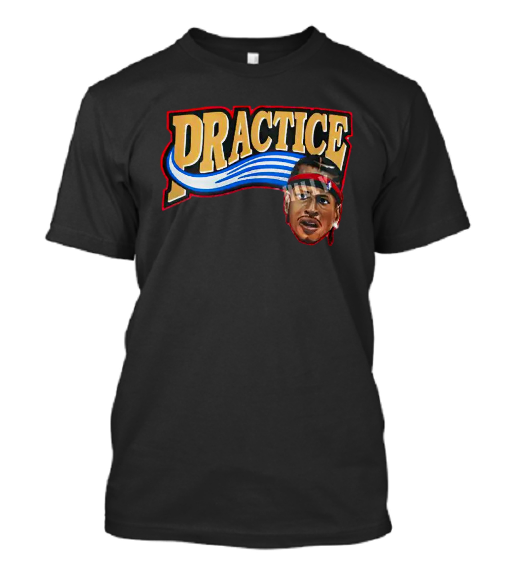Practice Allen Iverson Headband Expression T-Shirt