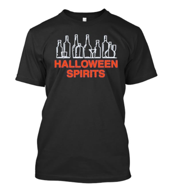 Halloween Spirits Bottle Collection Ghostly Beverage Containers T-Shirt