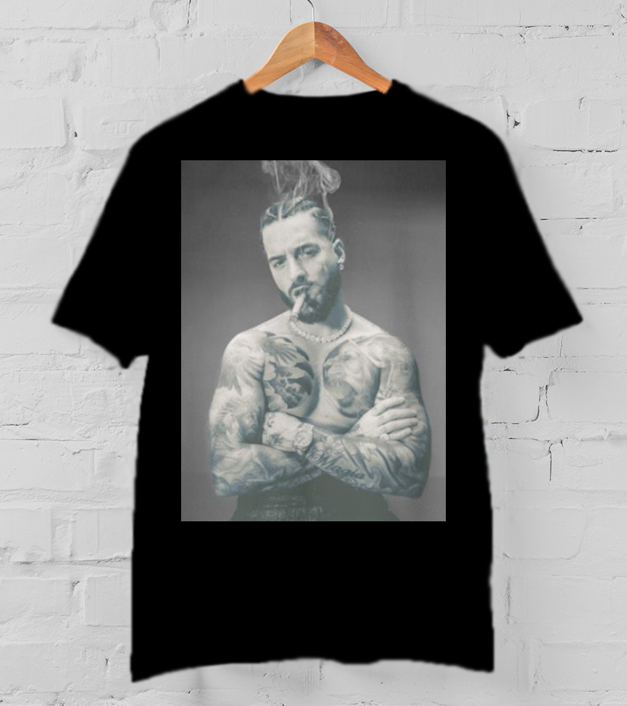 Maluma Don Juan Smoke Tattoo Tour T-Shirt