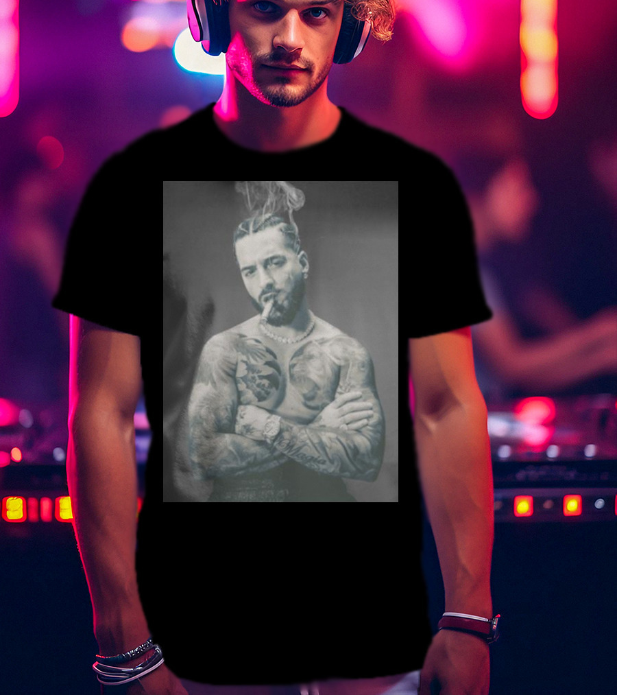 Maluma Don Juan Smoke Tattoo Tour T-Shirt