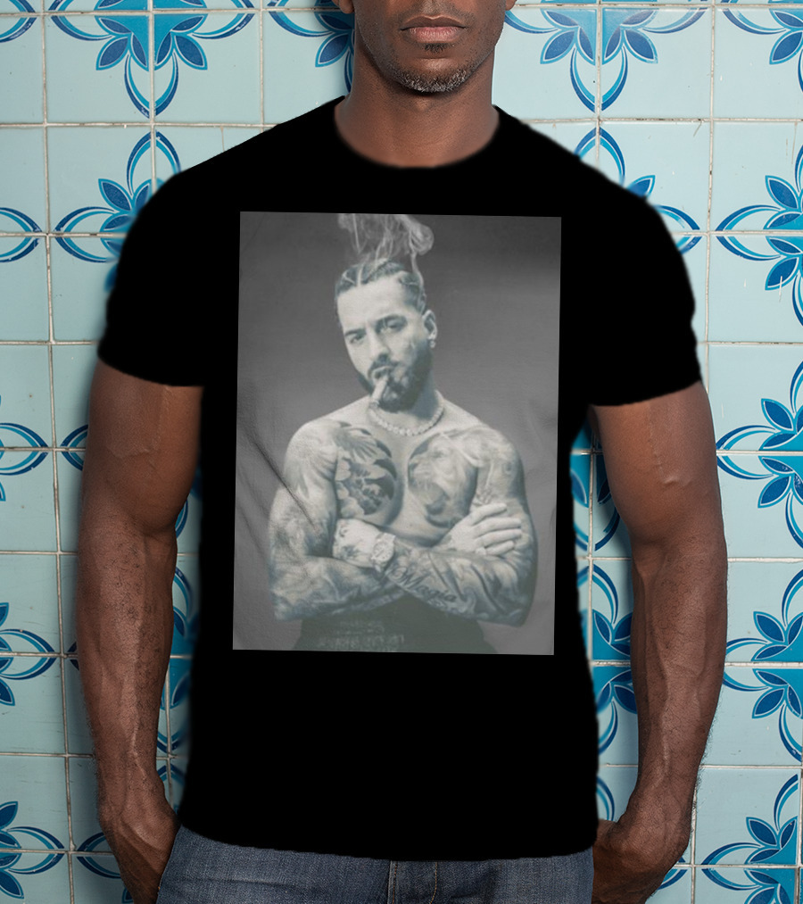 Maluma Don Juan Smoke Tattoo Tour T-Shirt