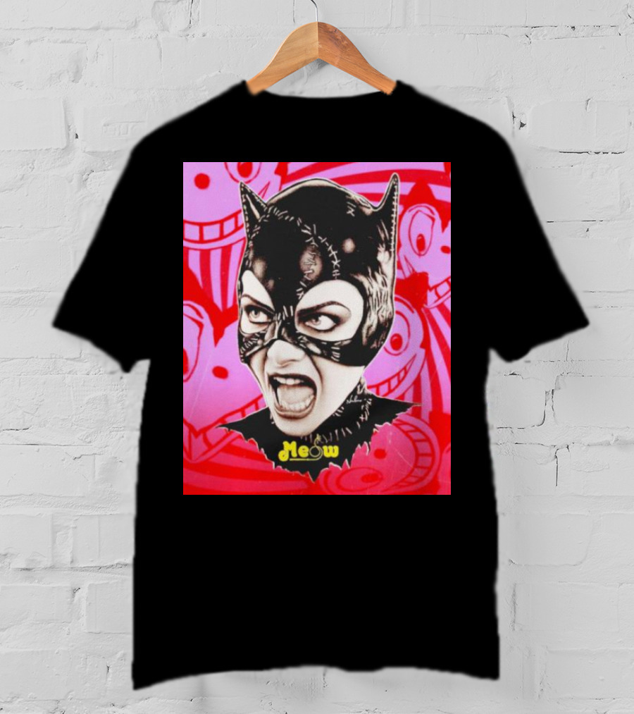 Selina Kyle Catwoman Meow Batman Returns Iconic T-Shirt