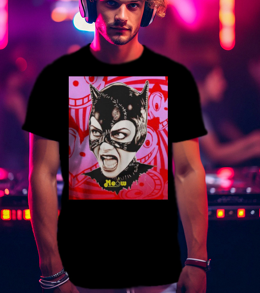 Selina Kyle Catwoman Meow Batman Returns Iconic T-Shirt