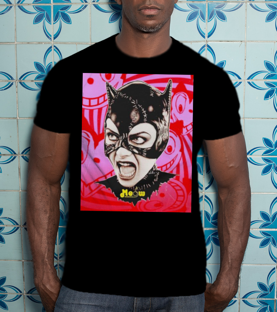 Selina Kyle Catwoman Meow Batman Returns Iconic T-Shirt
