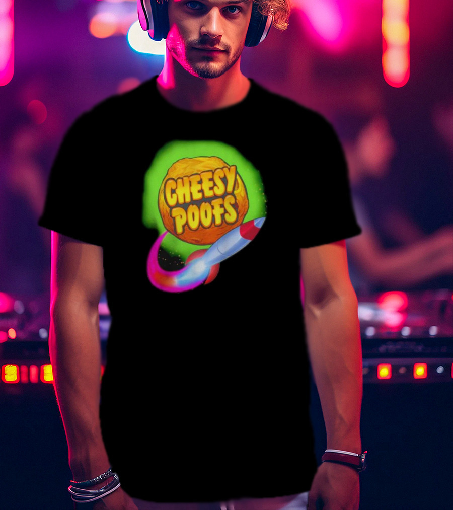 South Park Cheesy Poofs Snack With Rocket T-Shirt