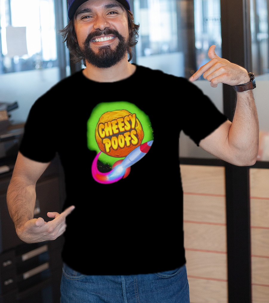 South Park Cheesy Poofs Snack With Rocket T-Shirt