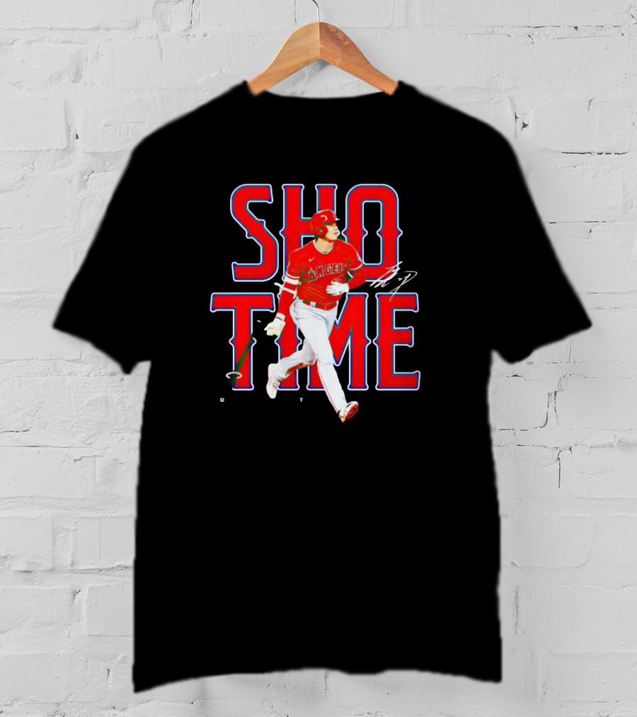 Los Angeles Angels Shohei Ohtani Show Time Bat Flip T-Shirt
