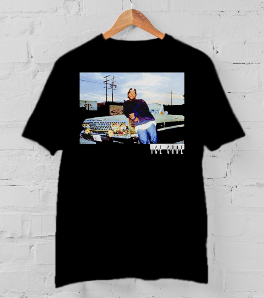Ice Cube Leaning On Chevy Impala Lowrider T-Shirt