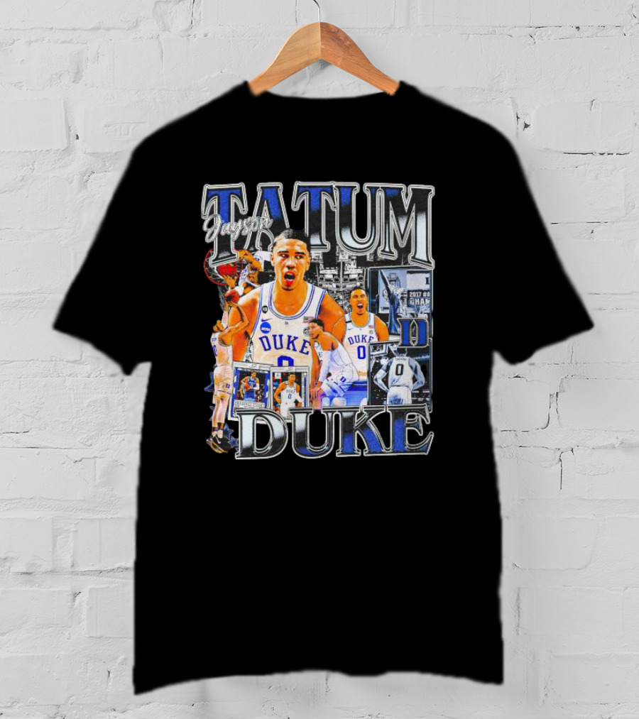 Jayson Tatum Duke Blue Devils Basketball Collage T-Shirt