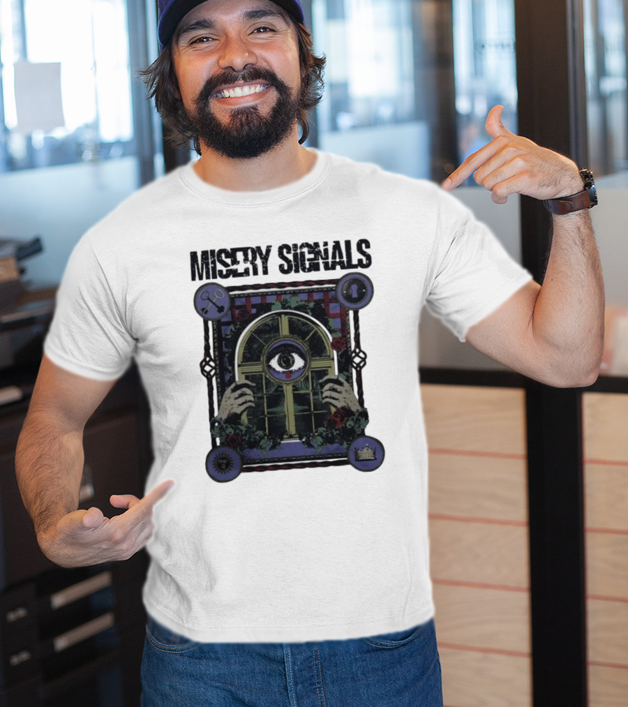 Misery Signals Echoes All-Seeing Eye Roses And Symbols T-Shirt