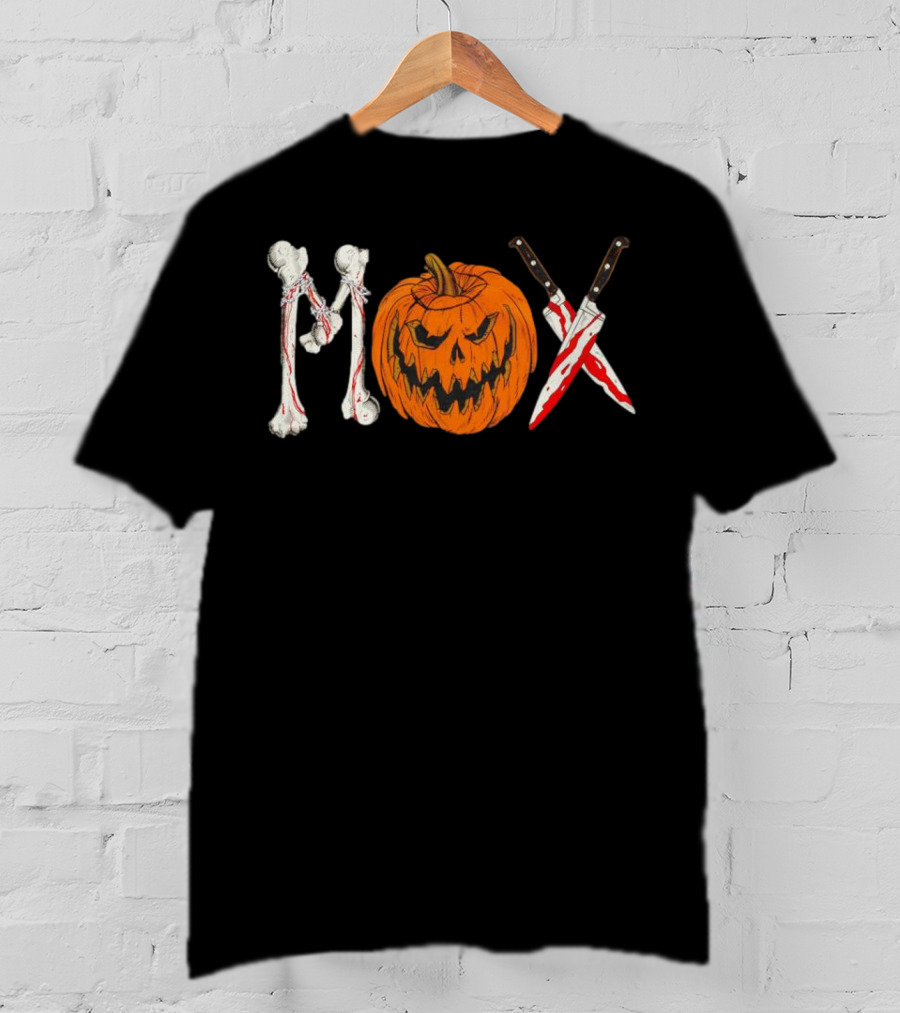 Mox Jon Moxley Halloween Bones Pumpkin Knives T-Shirt