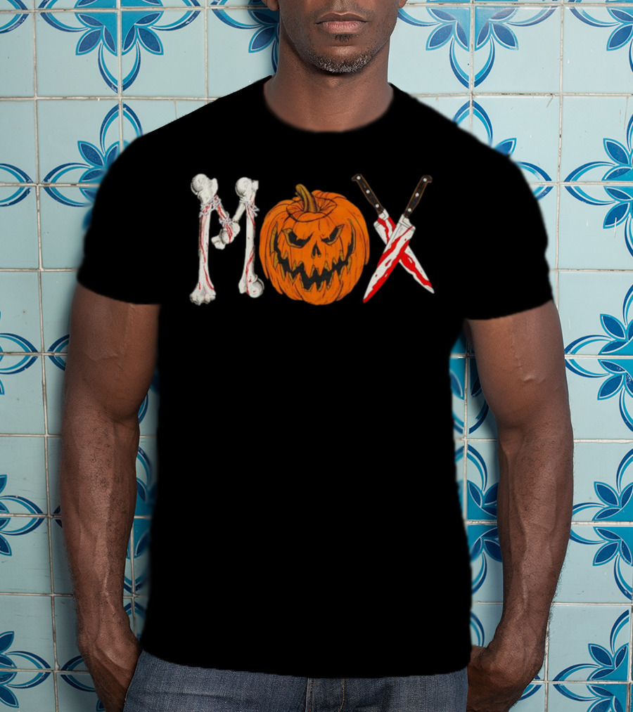Mox Jon Moxley Halloween Bones Pumpkin Knives T-Shirt