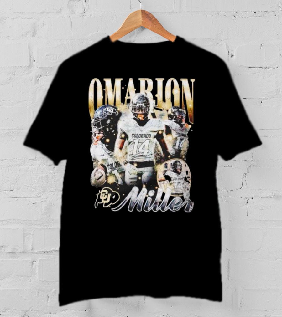Omarion Miller Colorado Buffaloes Football Star #14 T-Shirt