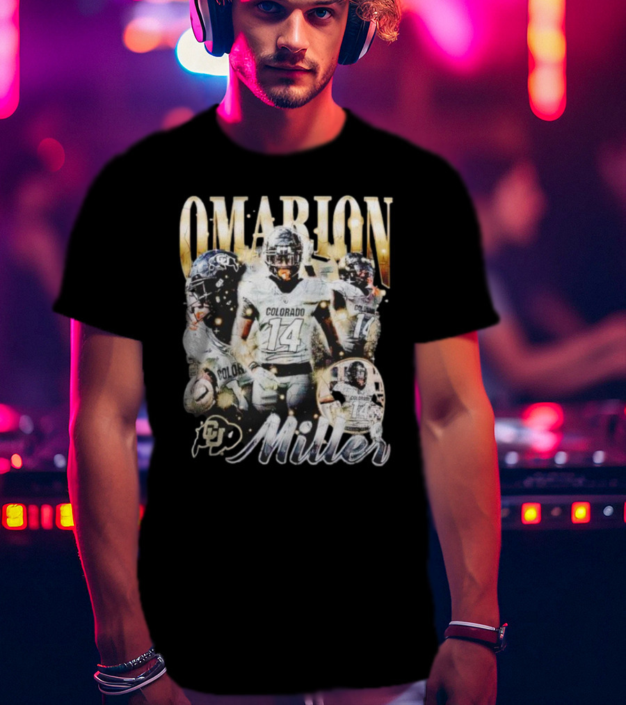 Omarion Miller Colorado Buffaloes Football Star #14 T-Shirt