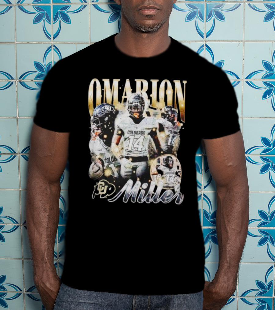 Omarion Miller Colorado Buffaloes Football Star #14 T-Shirt