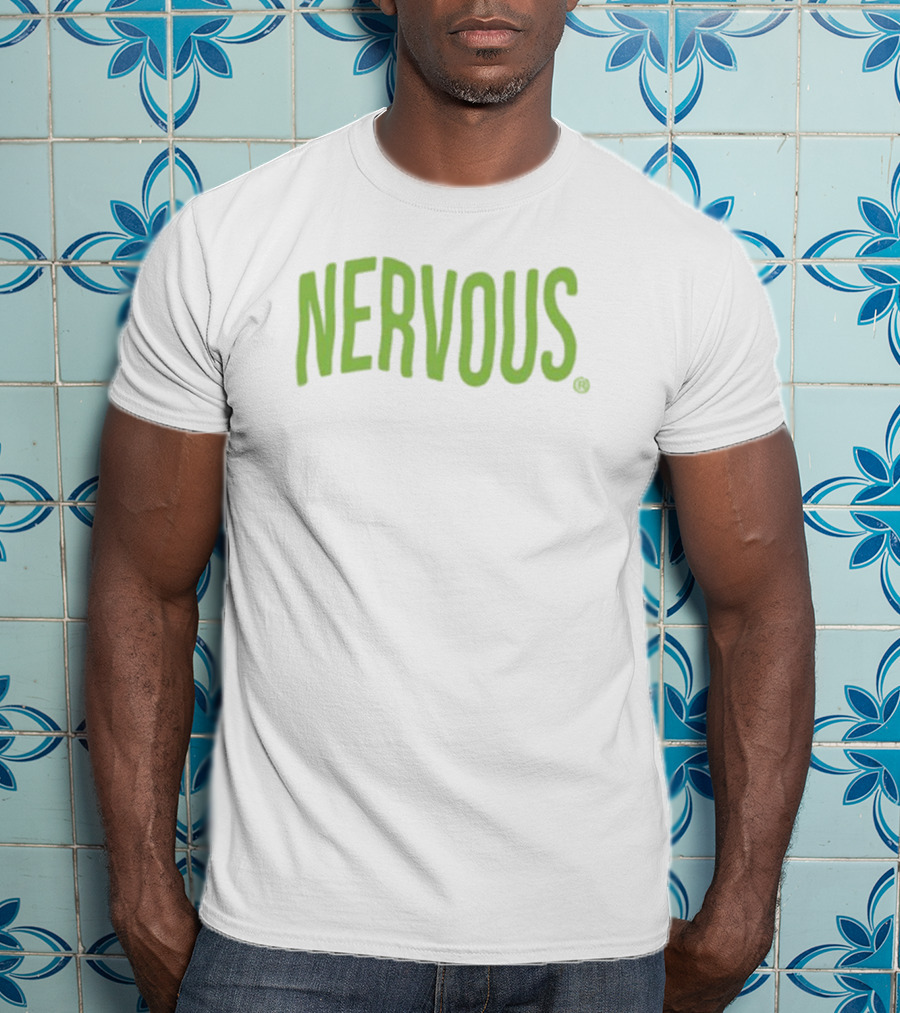 Nervous Pandershirts Minimalist Text T-Shirt