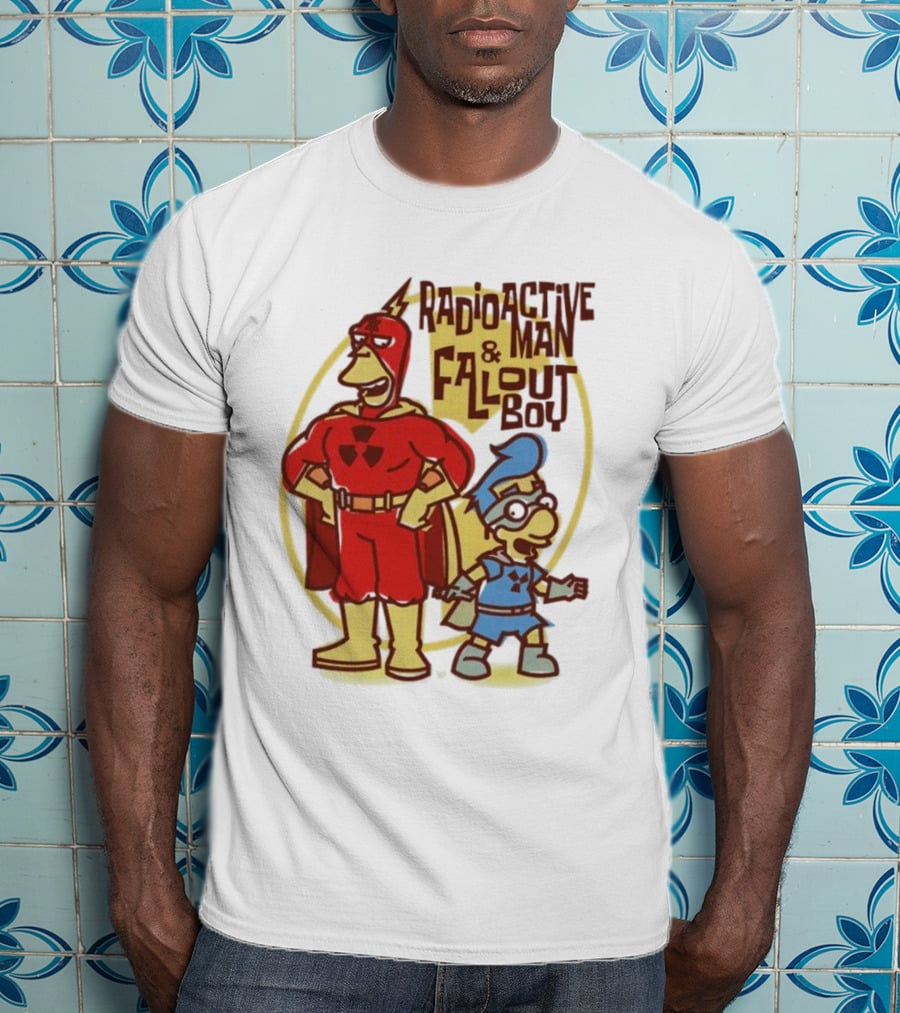 Radioactive Man And Fallout Boy Comic Duo Heroic Power T-Shirt