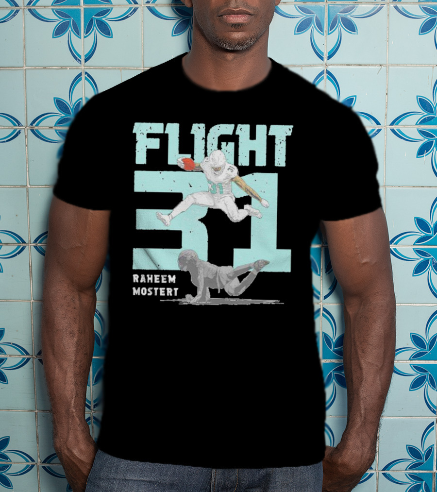 Raheem Mostert Flight 31 Miami Football T-Shirt