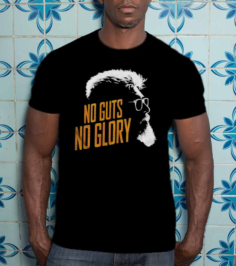 Thunivu No Guts No Glory Bold Text T-Shirt