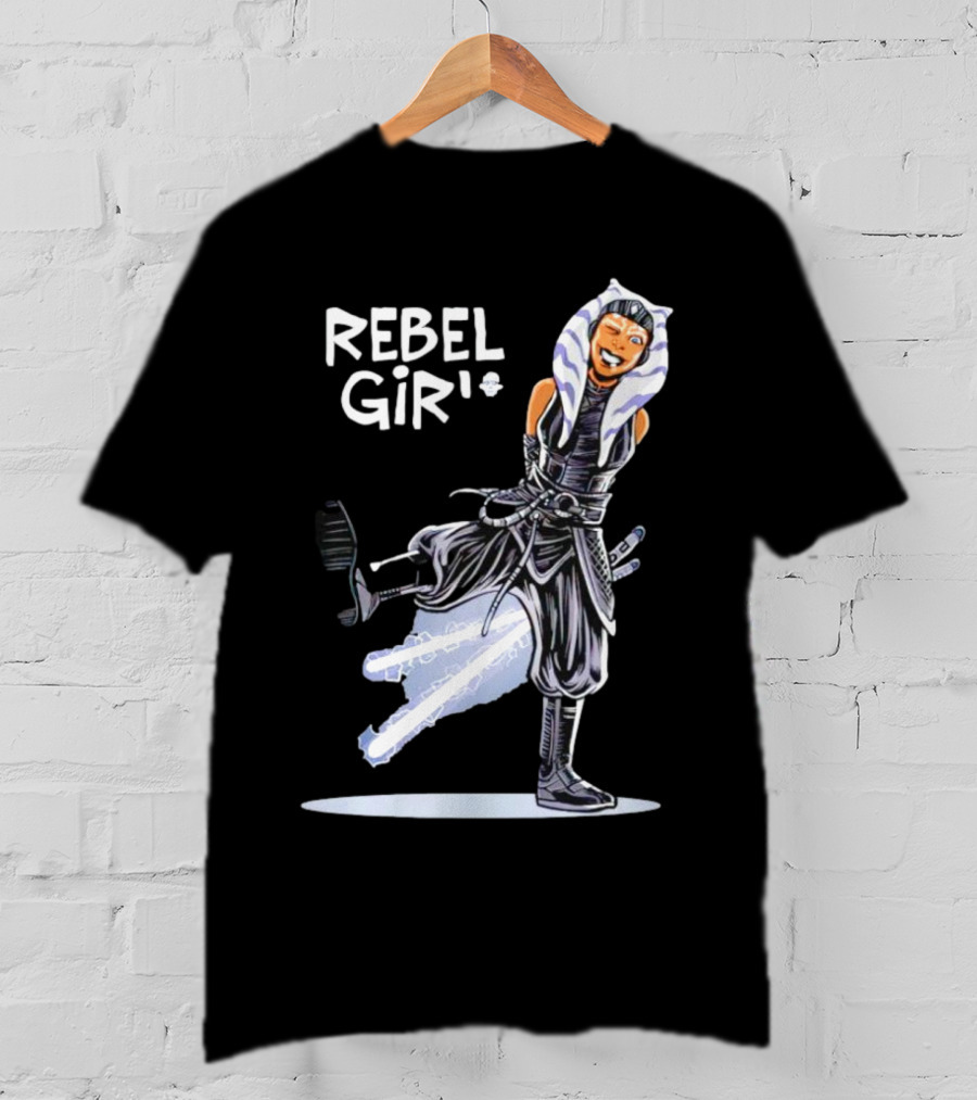 Ahsoka Tano Star Wars Rebel Girl Cartoon Jedi Warrior T-Shirt