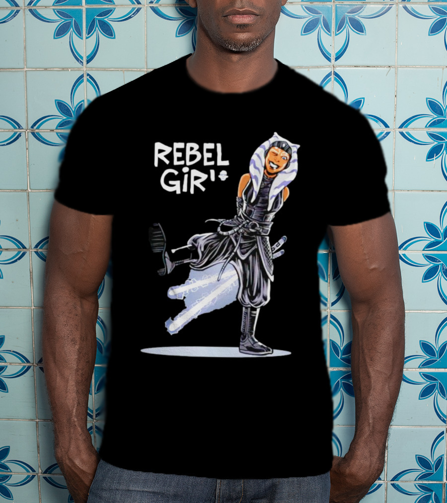 Ahsoka Tano Star Wars Rebel Girl Cartoon Jedi Warrior T-Shirt